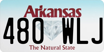 AR license plate 480WLJ