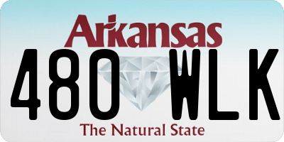 AR license plate 480WLK