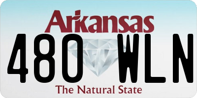 AR license plate 480WLN