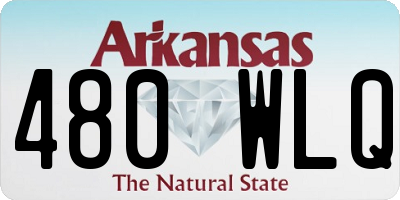 AR license plate 480WLQ