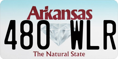 AR license plate 480WLR