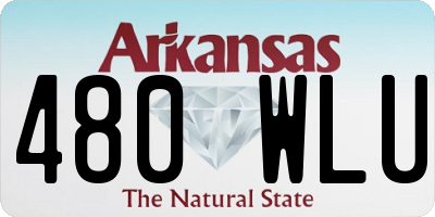 AR license plate 480WLU
