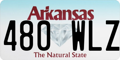 AR license plate 480WLZ