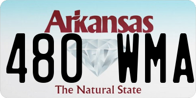 AR license plate 480WMA
