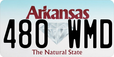 AR license plate 480WMD