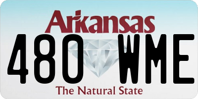 AR license plate 480WME