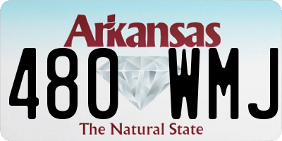 AR license plate 480WMJ