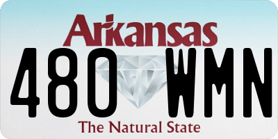 AR license plate 480WMN