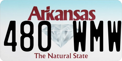 AR license plate 480WMW