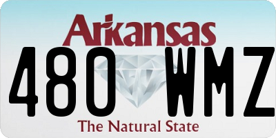 AR license plate 480WMZ