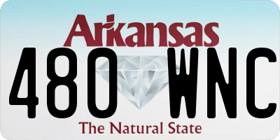 AR license plate 480WNC