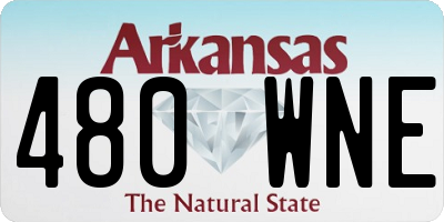 AR license plate 480WNE