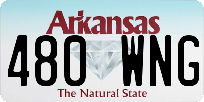 AR license plate 480WNG