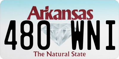 AR license plate 480WNI