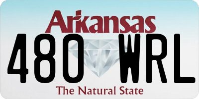 AR license plate 480WRL