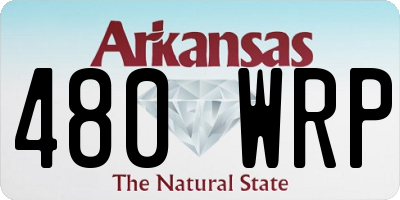 AR license plate 480WRP