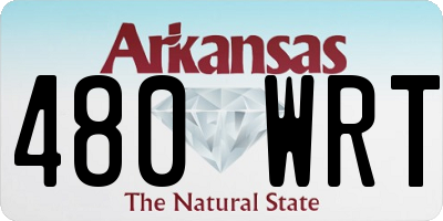 AR license plate 480WRT