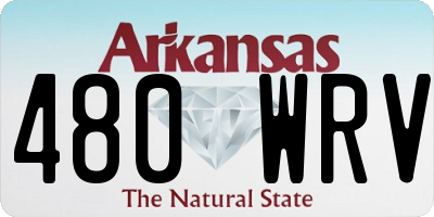 AR license plate 480WRV
