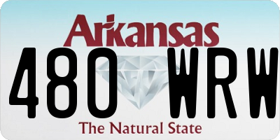 AR license plate 480WRW
