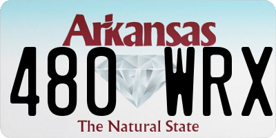 AR license plate 480WRX
