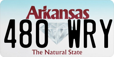 AR license plate 480WRY