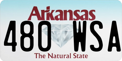AR license plate 480WSA