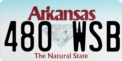 AR license plate 480WSB