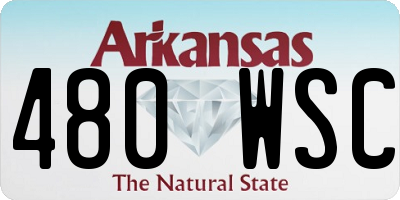 AR license plate 480WSC