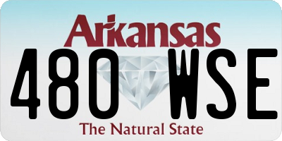 AR license plate 480WSE
