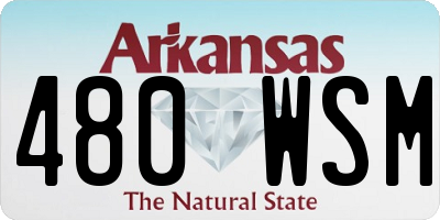 AR license plate 480WSM