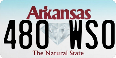 AR license plate 480WSO