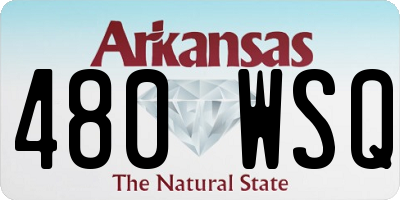 AR license plate 480WSQ