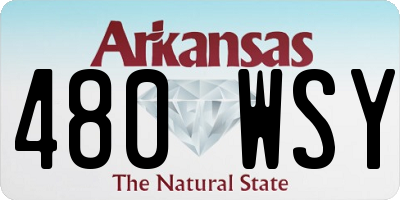 AR license plate 480WSY
