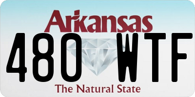 AR license plate 480WTF