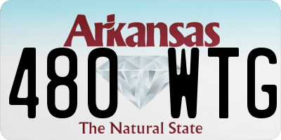 AR license plate 480WTG