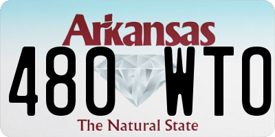 AR license plate 480WTO