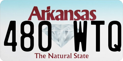 AR license plate 480WTQ