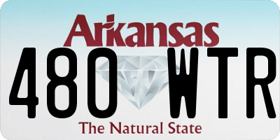 AR license plate 480WTR