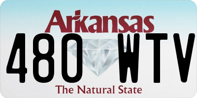 AR license plate 480WTV