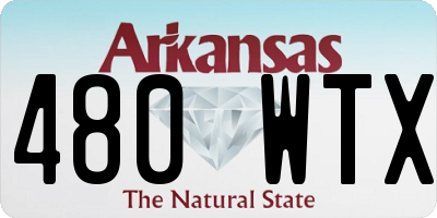 AR license plate 480WTX