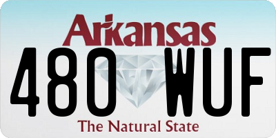 AR license plate 480WUF
