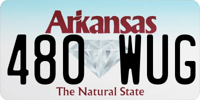 AR license plate 480WUG