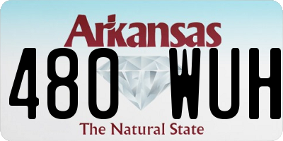 AR license plate 480WUH