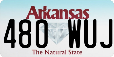 AR license plate 480WUJ