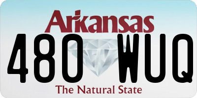 AR license plate 480WUQ