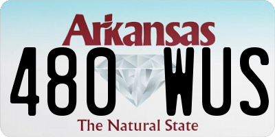 AR license plate 480WUS