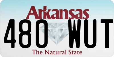 AR license plate 480WUT