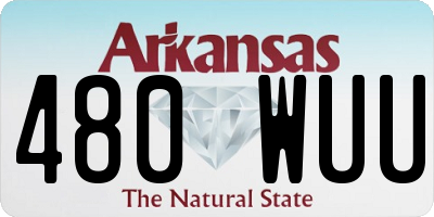 AR license plate 480WUU