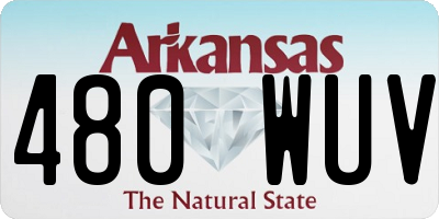 AR license plate 480WUV