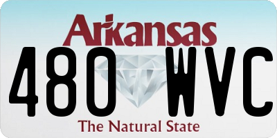 AR license plate 480WVC